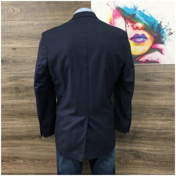 Ralph Lauren Mens Blazer Sport Coat Two Button Casual Jacket Size 42L Wool Suits - Picture 6 of 13